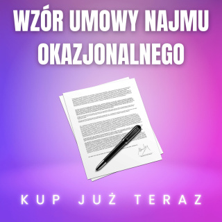 Umowa najmu okazjonalnego nieruchomości + 2 oświadczenia