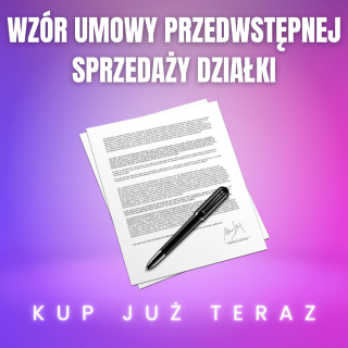 Umowa przedwstępna sprzedaży działki
